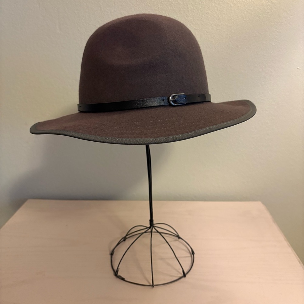 Prana RUTH Wool Fedora Grey / Vegan Leather Band‎